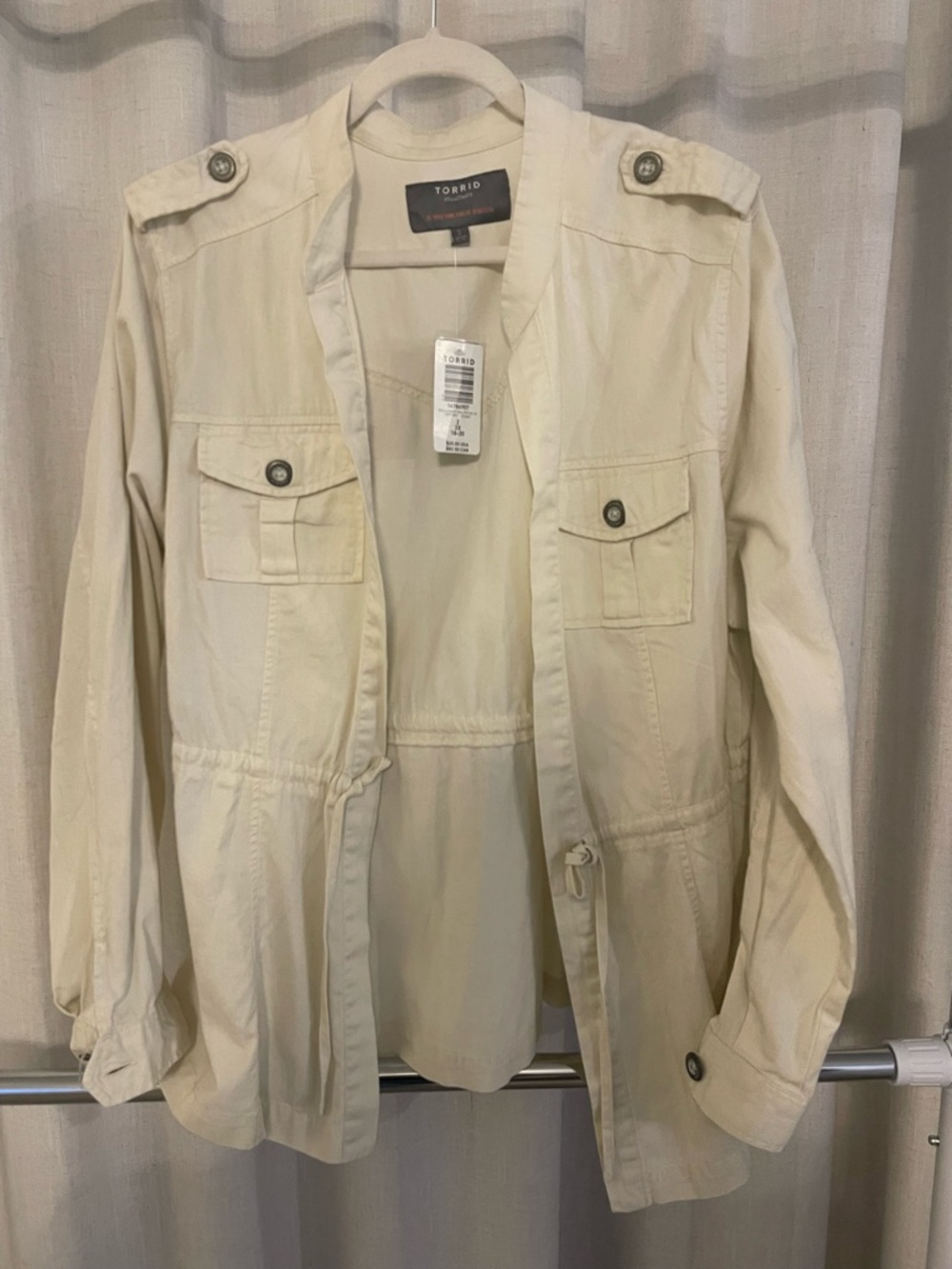 torrid Cream Lightweight Jacket